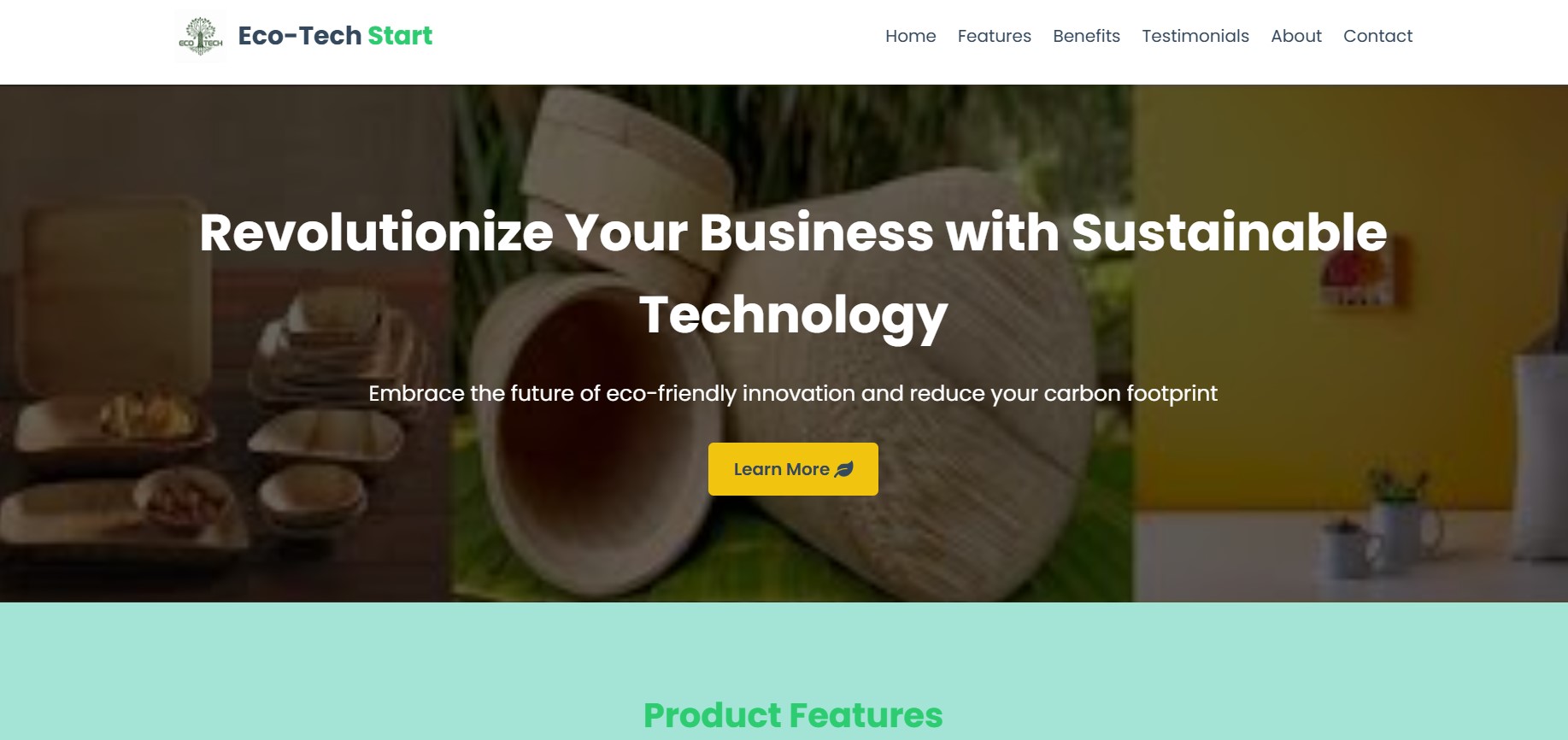 Eco-Tech Start Website